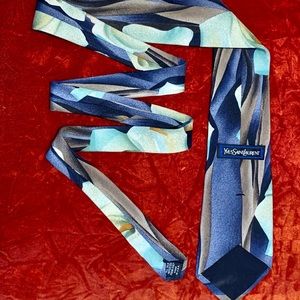 These Saint Laurent Vintage 100% Silk Tie